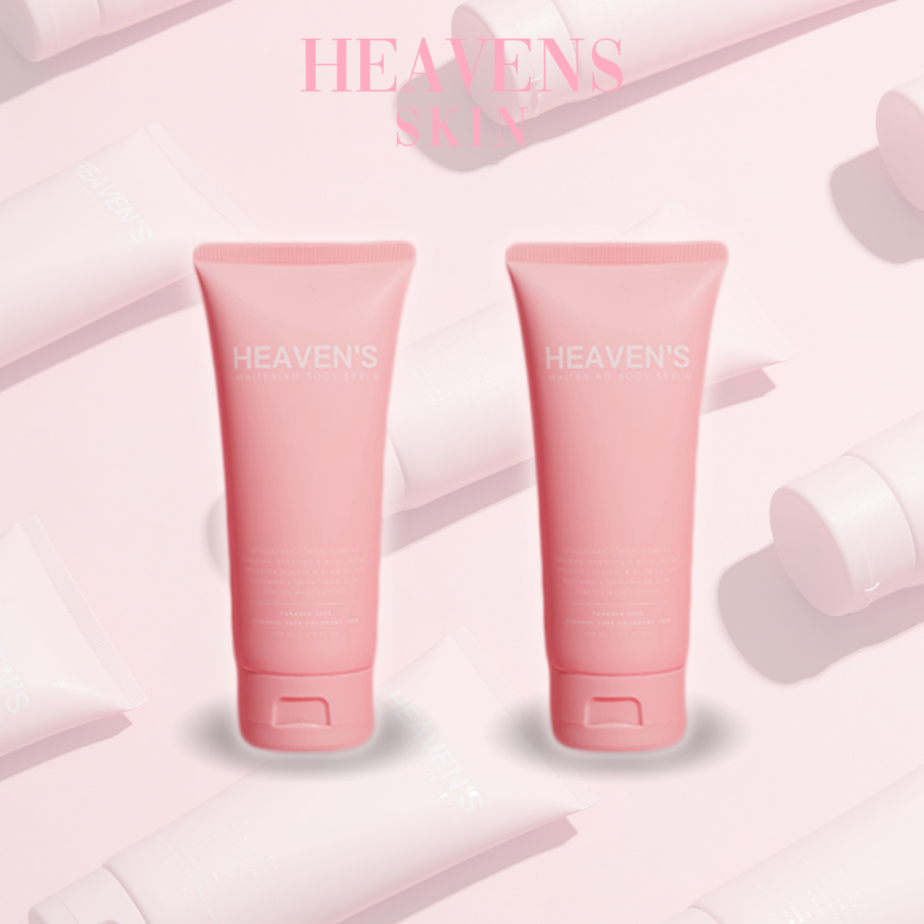 โปร Set 2 HEAVEN'S WHITENING BODY SERUM ลดผิวแตกลาย ดำด้าน ผดตุ่มสิวตามร่างกาย เห็นผลจริง