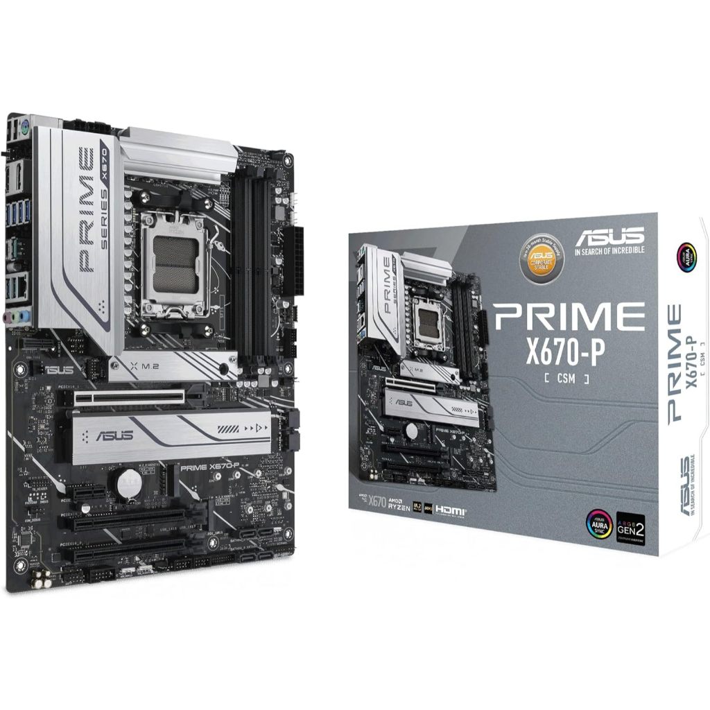 MAINBOARD (เมนบอร์ด) ASUS PRIME X670-P-CSM (SOCKET AM5) (ATX)