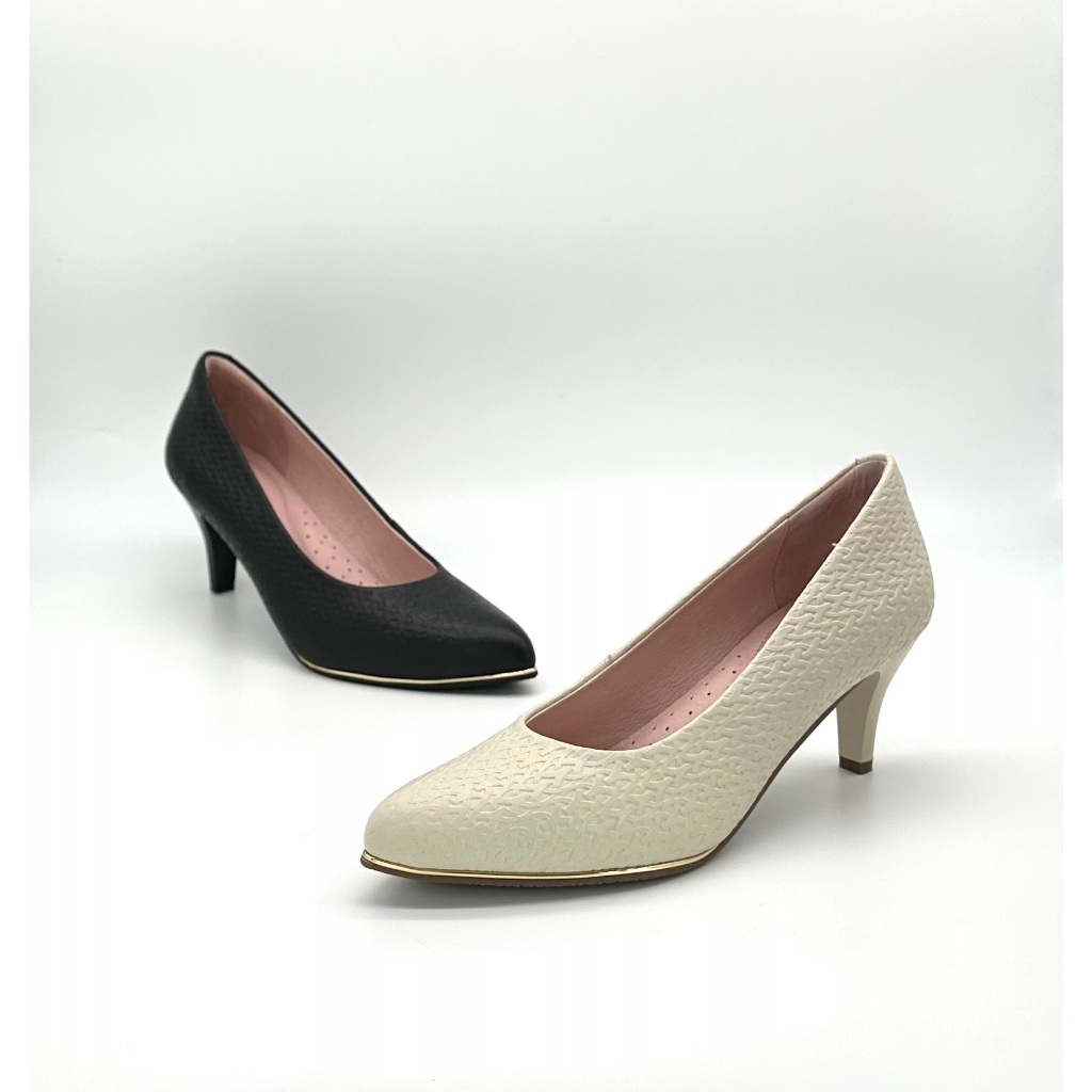 ComfortZone 2.5"Silhouette Heels Light Grey/Black