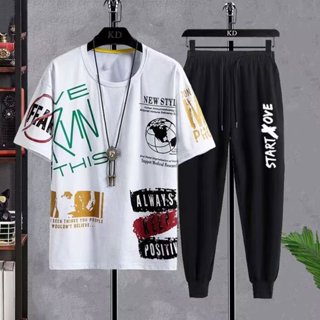 Se7en shop  (จัดส่งจากกทม.) เสื้อเชิ้ต+กางเกงขายาวผู้ชาย ผ้า…