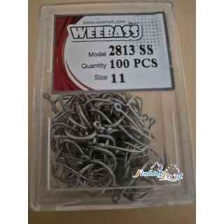 ตาเบ็ดSTAINLESS WEEBASS รุ่น 2813SS บรรจุ100 ตัว/กล่อง