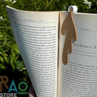 RAO Store ที่คั่นหนังสือรูปแก้วกาแฟหก Spilled Coffee Bookmark ลายมินิมอล น่ารัก