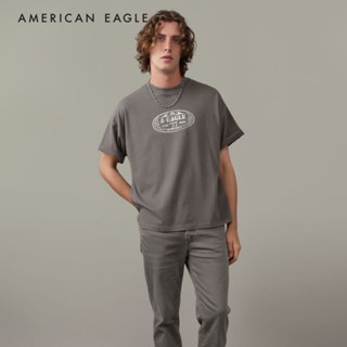 American Eagle Oversized Logo Graphic T-Shirt เสื้อยืด ผู้ชา…