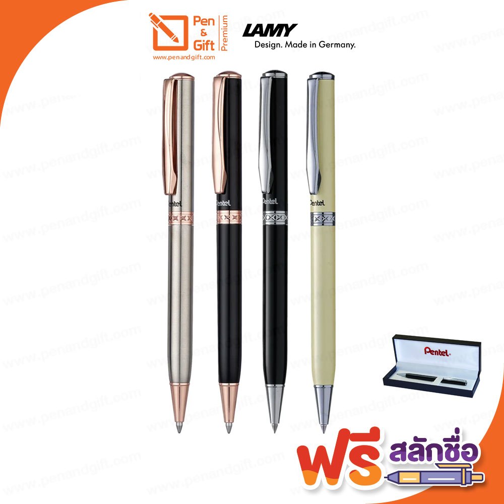 สลักชื่อฟรี ปากกา Pentel Sterling B810 / B811 - ปากกาลูกลื่น เพนเทล สเตลลิ่ง รุ่น B810 / B811 (Pen&G