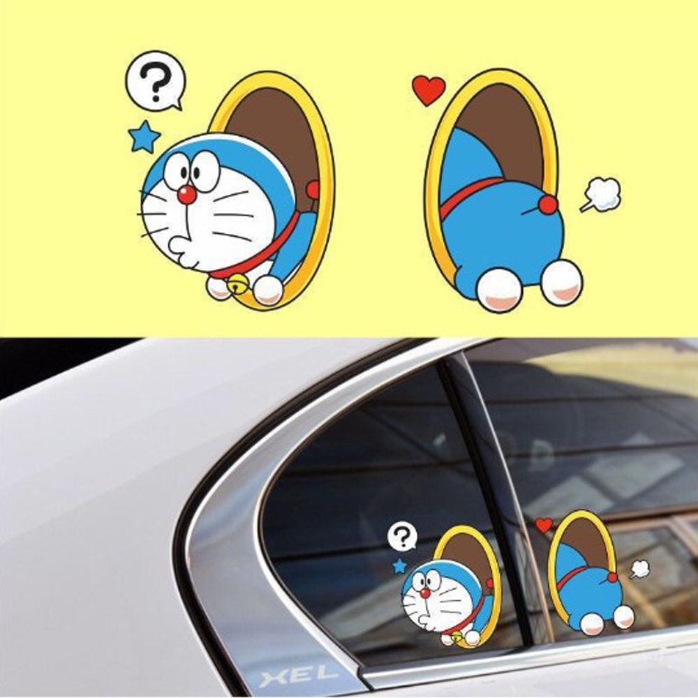 (ส่งจากไทย) สติ๊กเกอร์แมว สติ๊กเกอร์ติดรถการ์ตูน สติ๊กเกอร์การ์ตูน ติดรถ ติดแอร์  สติ๊กเกอร์สวยๆ ปกปิดรอยขีดข่วน