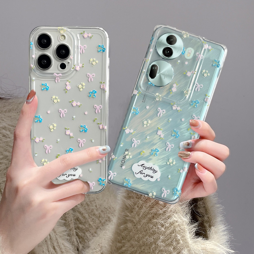 เคสใสนิ่ม ลายสกรีนการ์ตูนสำหรับiphone 13/11/12/14/15/Pro/max OPPO A15 A18 A57 A58 A79 RENO SAMSUNG A14 A23 VIVO Y20 Y17S