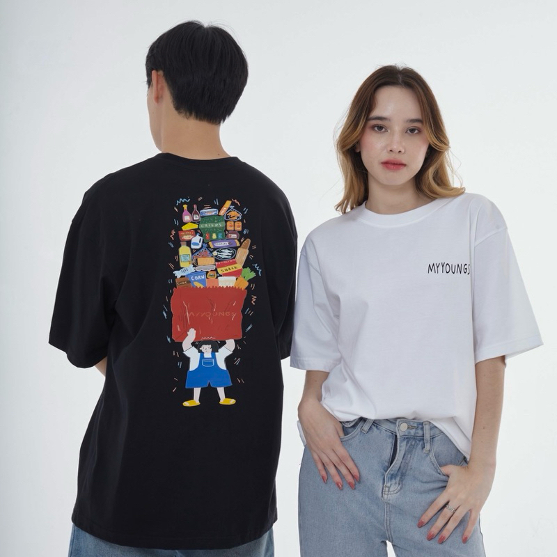 Grocery - เสื้อยืดโอเวอร์ไซส์ Myyoungs