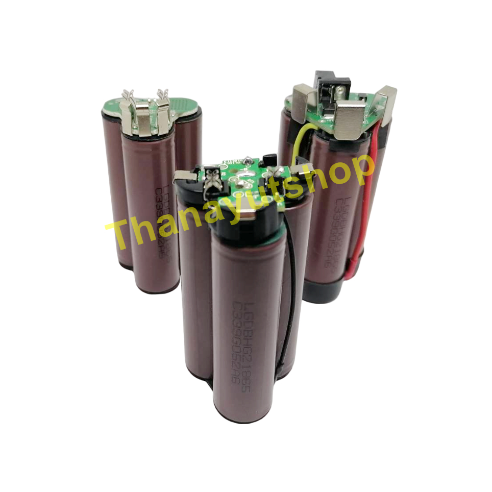 Battery LG HG2 3000mAh/12V สำหรับใช้เปลี่ยนในสว่านไร้สาย 3 รุ่น Makita,Bosch,สว่านจีนทั่วไป