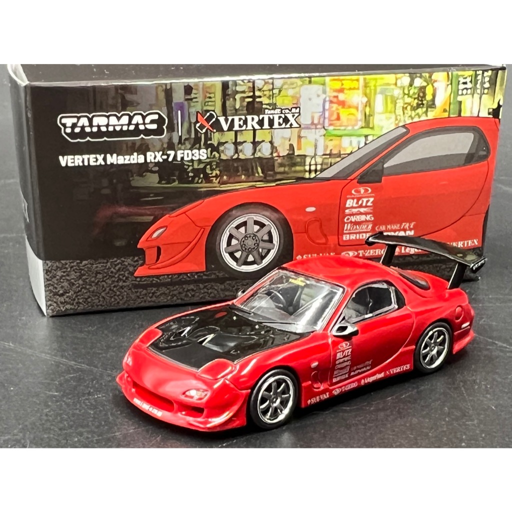 Tarmac Works VERTEX Mazda RX-7 FD3S Red