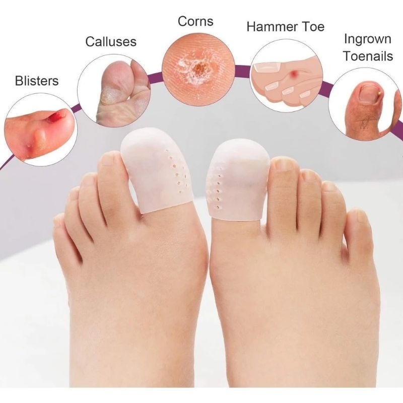 ซิลิโคนสวมนิ้วหัวแม่เท้า ป้องกันลดการเสียดสี ของนิ้วโป้งและรองเท้า นิ้วกดทับ นิ้วหัวแม่เท้า great toe protector silicone - รูปที่ 4