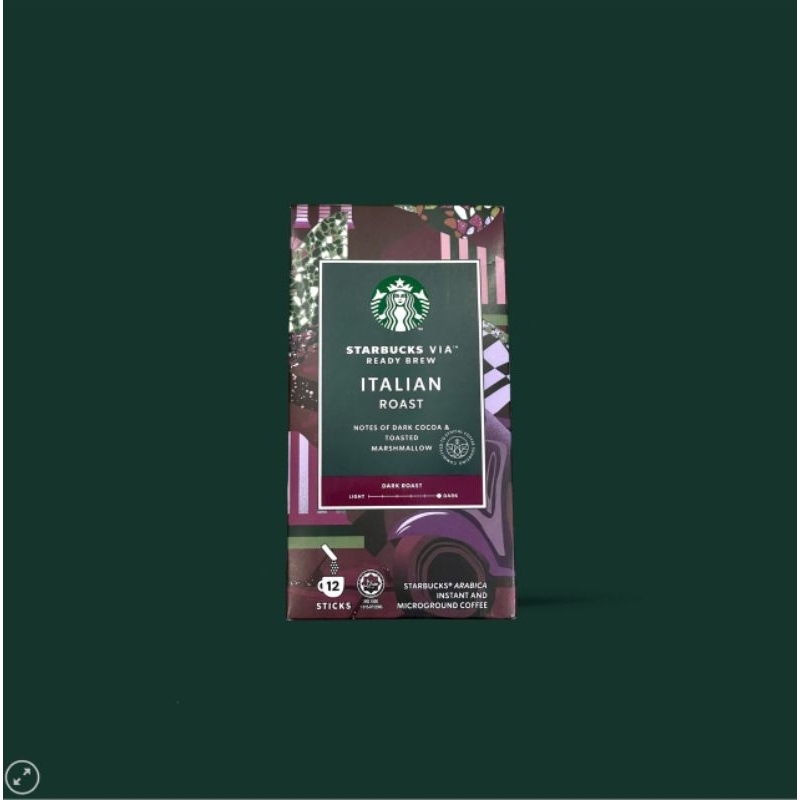 Starbucks​ VIA Italian Roast. กาแฟสตาร์บัค​ส์ เวีย อิตาเลี่ยน โรส