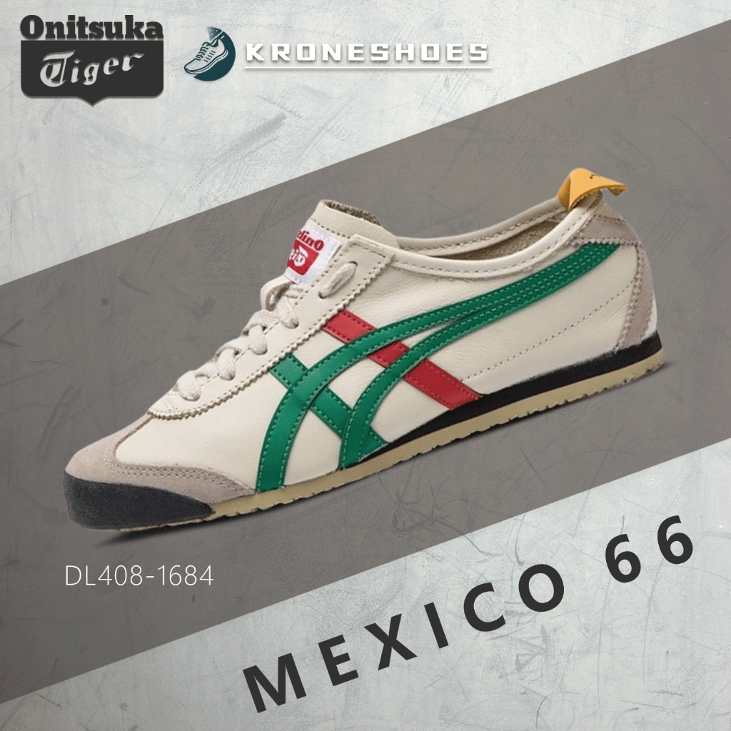 ของแท้ 100% Onitsuka tiger MEXICO 66 DL408-1684  รองเท้าผ้าใบ ได้ทั้งชายและหญิง