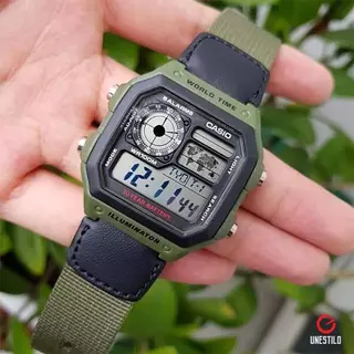 แท้ cmg แท้ศูนย์ 100% Casio Standard World time AE-1300 AE-1200 AE1200WH AE1000WHD AE1400WHD ประกันศูนย์ 1 ปี