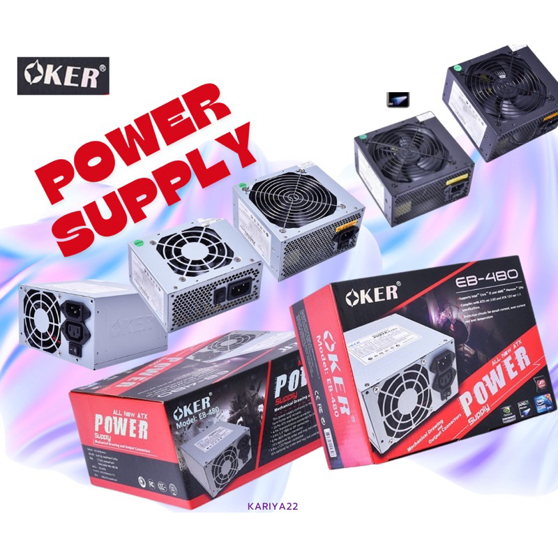 Oker power supply 480w 500w 550w 650w 750w