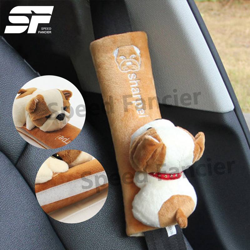 ที่หุ้มเข็มขัดนิรภัย ที่คาดเข็มขัดนิรภัย ตุ๊กตาลายน่ารักๆ สายหุ้มเบลท์ ปลอกหุ้มเข็มขัดนิรภัย ลายการ์ตูนน่ารักๆ - รูปที่ 3