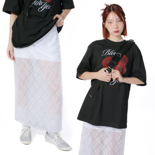 kome.offi กระโปรงยาวลูกไม้ รุ่น Kiera skirt