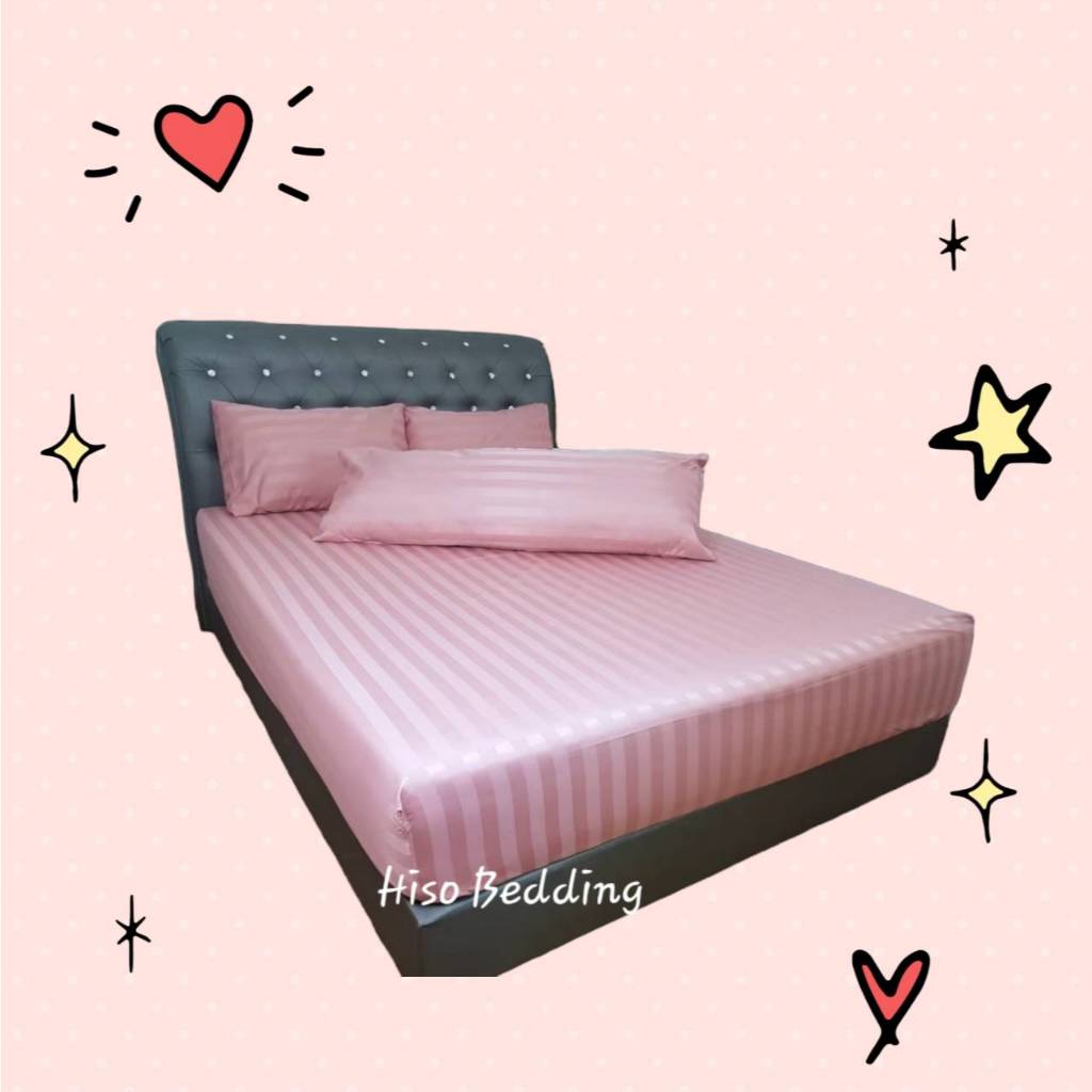 ผ้าปูที่นอน ขอบหนา 10 -12 นิ้ว ทอ 500 เส้น กันไรฝุ่น ไร้รอยต่อ เนื้อนุ่ม ไม่ติดขนสัตว์ สไตล์โรงแรม