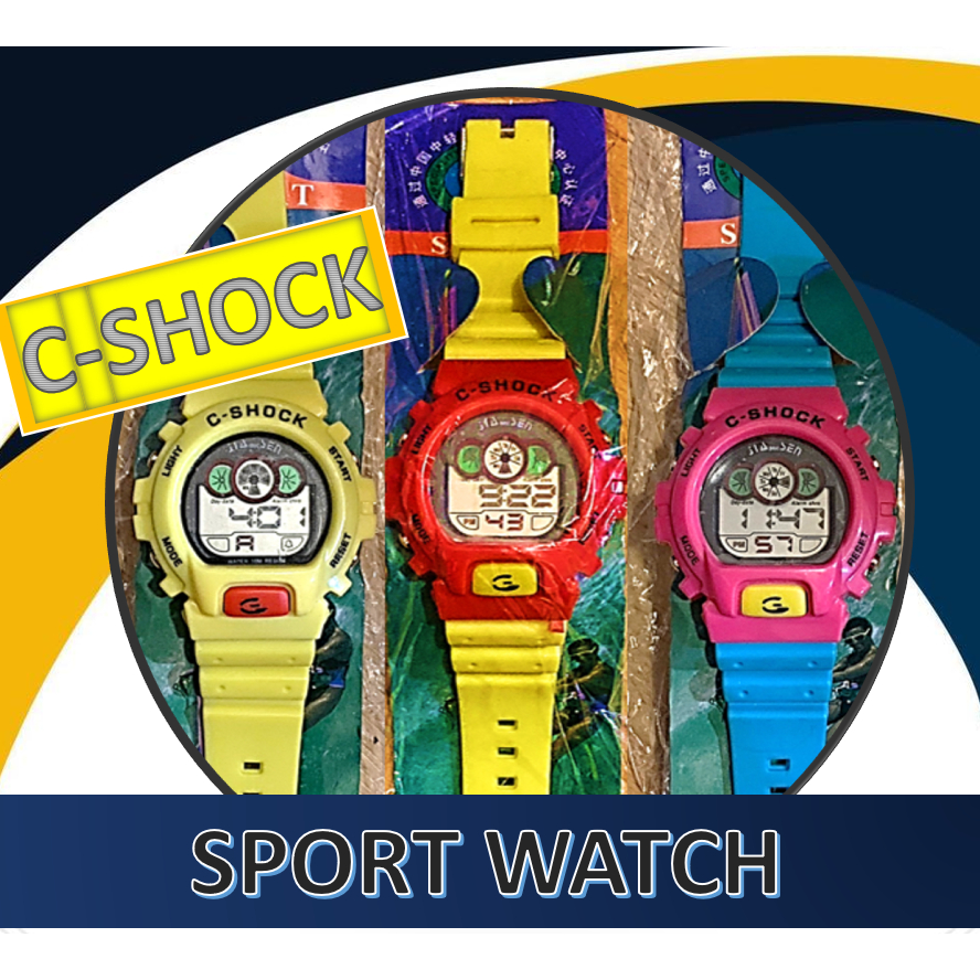 (พร้อมส่ง🇹🇭) C-Sport ของแท้💯 นาฬิกาข้อมือแฟชั่น ทรงสปอร์ต ทนทาน นาฬิกาผู้ชาย ข้อมือเล่นกีฬา กันน้ำได้ S114