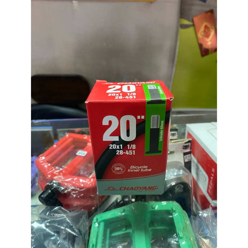 ยางในจักรยาน 20x 1 1/8-3/8 AV ยาว60 อย่างดี