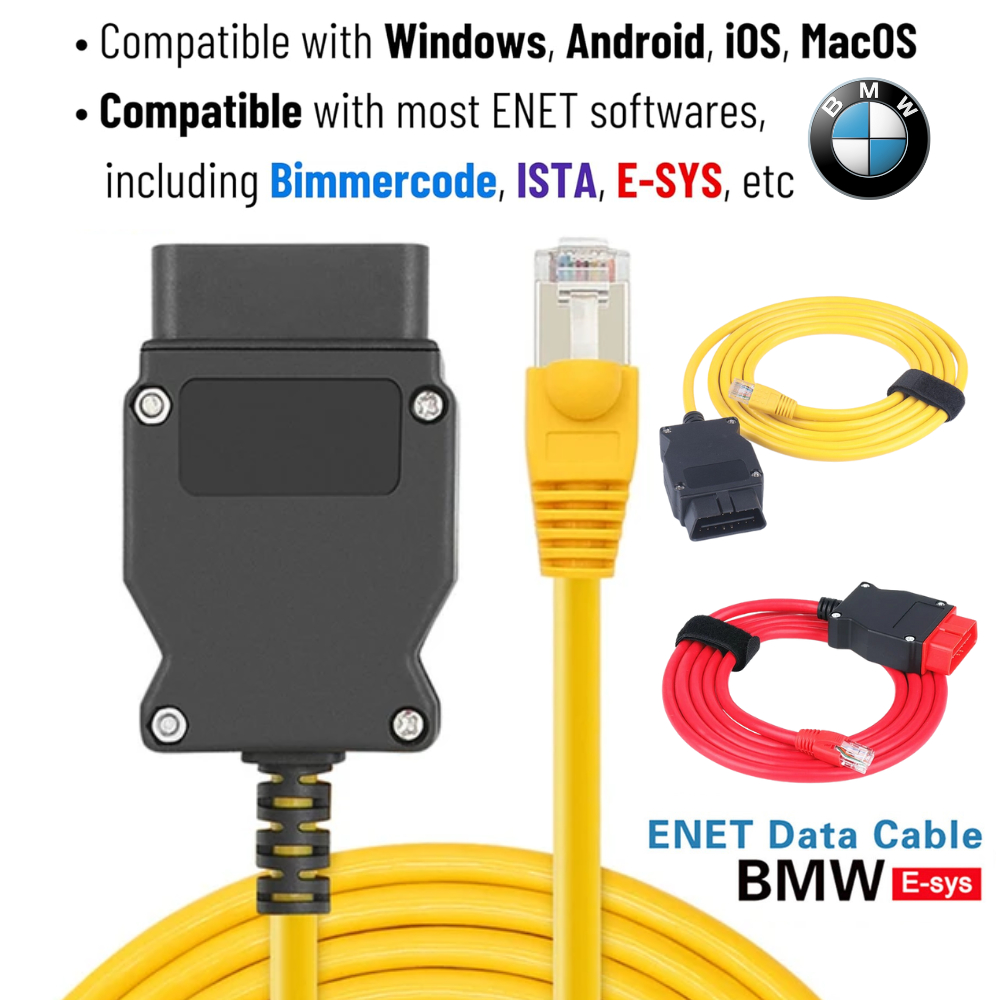 High Quality ENET Cable for BMW F&G-series ICOM Enet to OBDII Coding and Diagnostic Cable