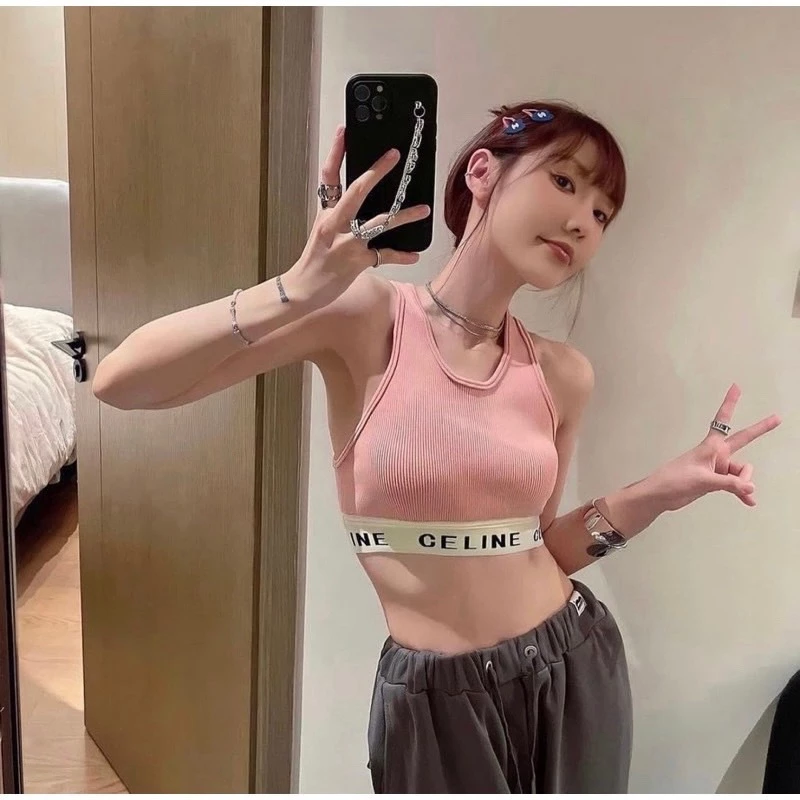 CELIN SPORTS BRA IN ATHLETIC KNIT เสื้อกล้ามครอปผ้านิตร่อง thumbnail 5