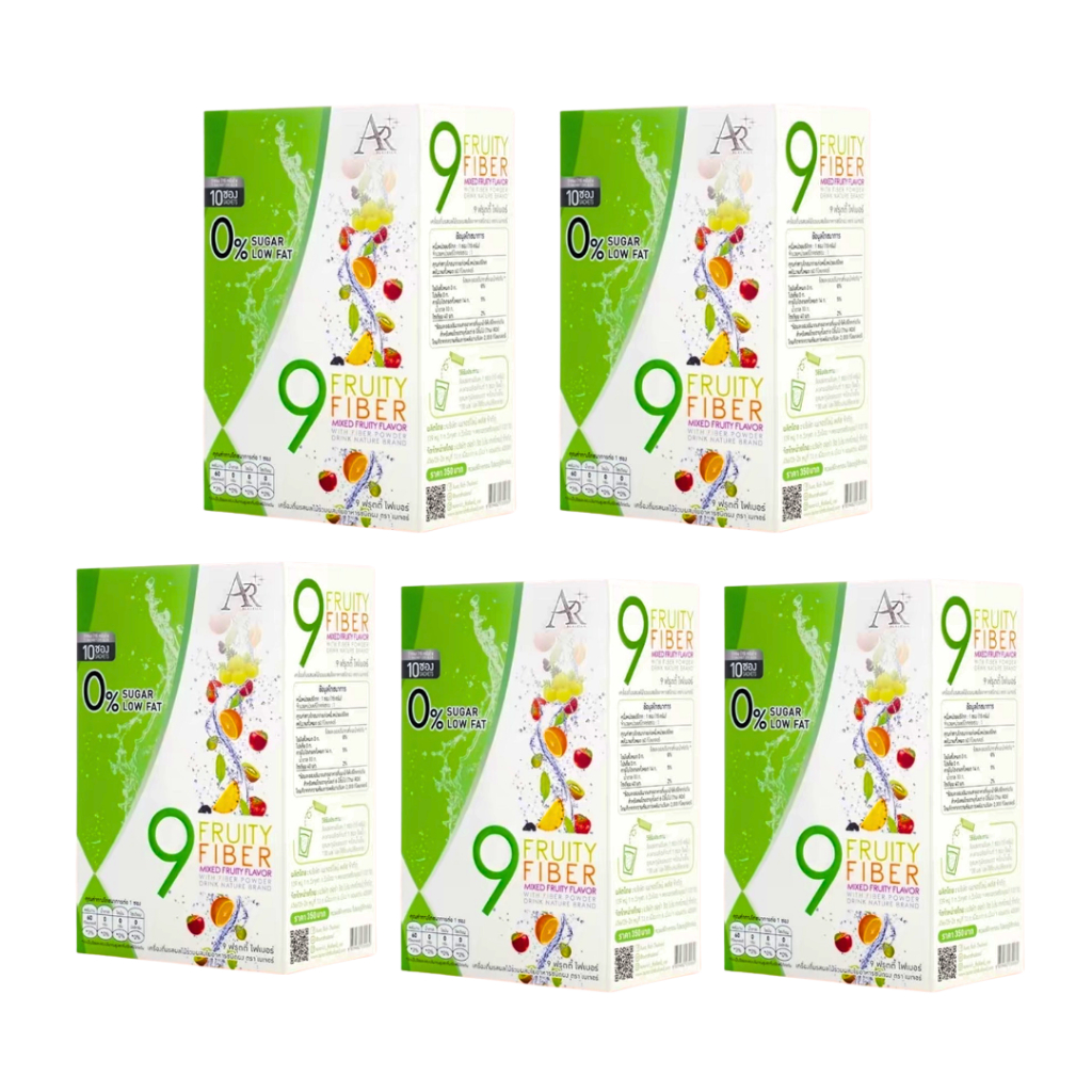 9ฟรุ๊ตตี้ไฟเบอร์-Aurarich ดีทอกลำใส้ 3แถม2