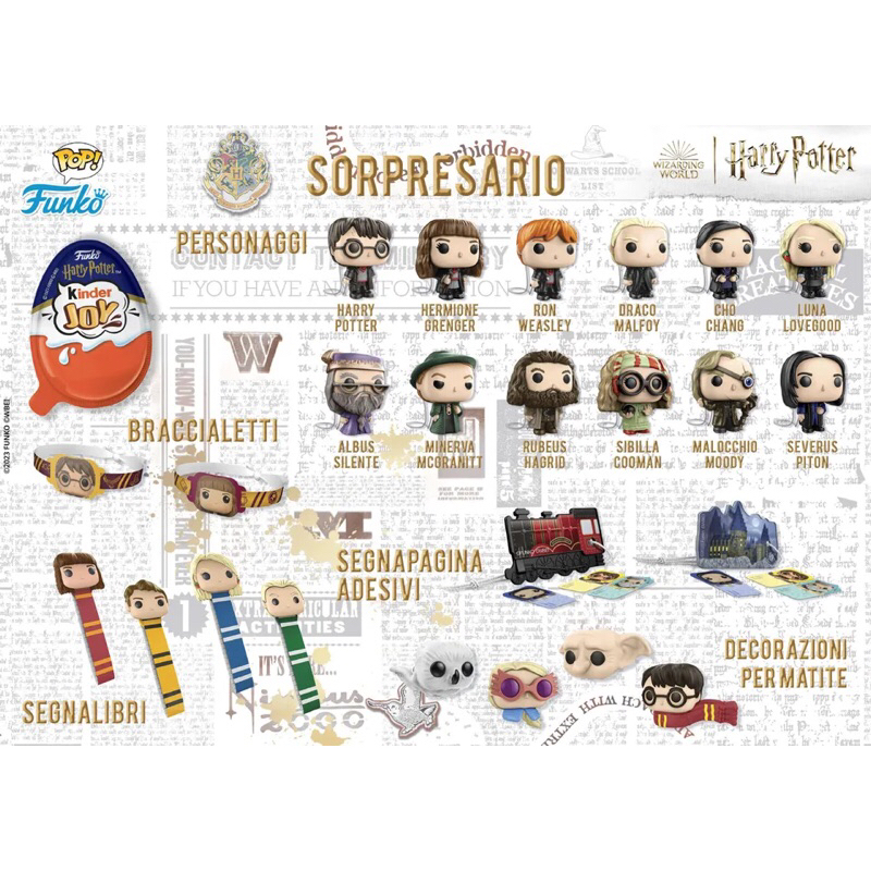 ไข่สุ่ม kinder joy funko harry potter