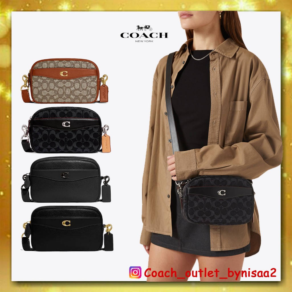 Coach logo-jacquard Camera Crossbody Bag