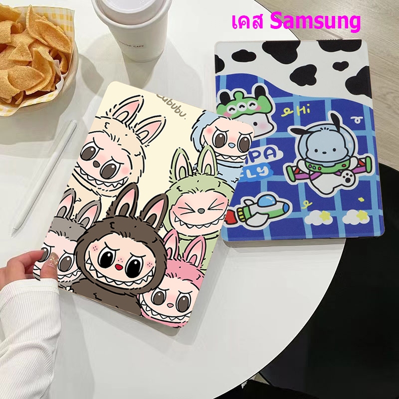 เคส ซัมซุง Tab S6 lite A8 Galaxy Tab S7 FE / S8  S7+ / S8 +S9+ / S9FE  + เปลือกป้องกัน 360 องศาช่องเสียบปากกา
