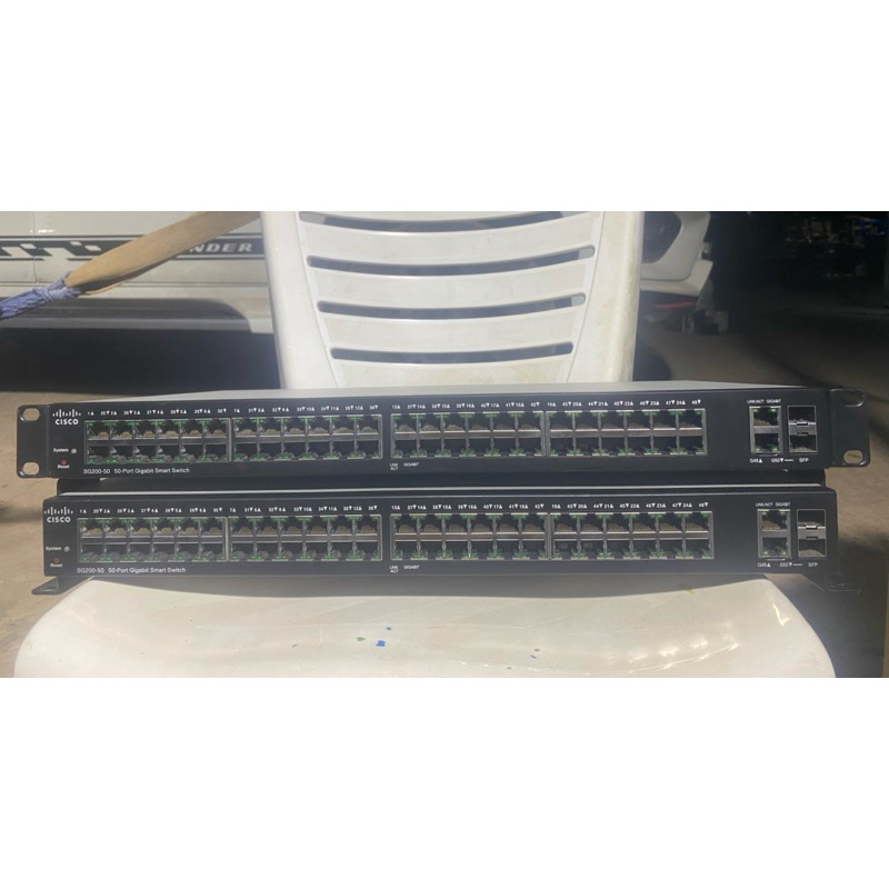 Cisco รุ่น SG200-50 50 Port Gigabit Smart Switch Model:SG200-50 สภาพดีมือสอง