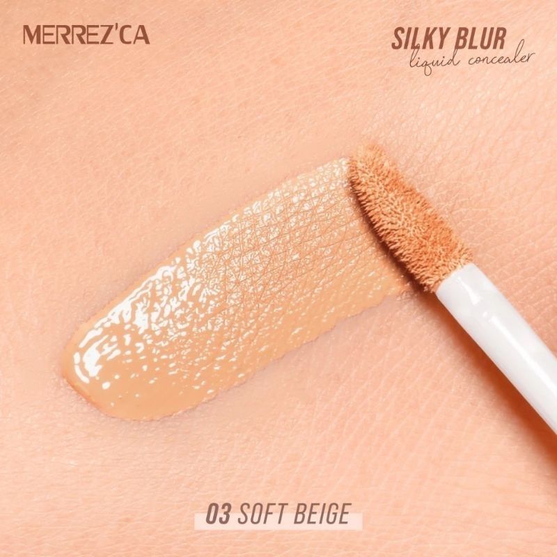 ส่งฟรี/มีไลฟ์ (1ซอง) MERREZCA คอนซีลเลอร์ เมอร์เรซกา Silky Blur Liquid Concealer Color 5 มล. - รูปที่ 5