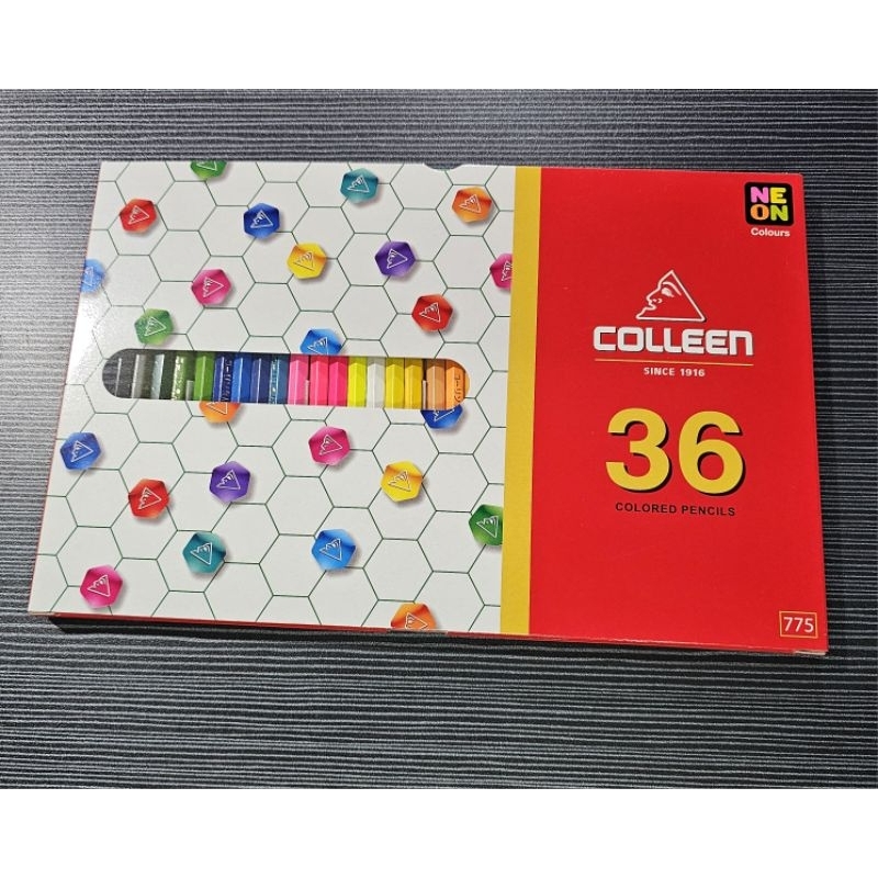 สีไม้คอลลีน #colleen #ดินสอสี36แท่งให้สีสด นุ่มลื่น ระบายง่าย#รุ่น775
