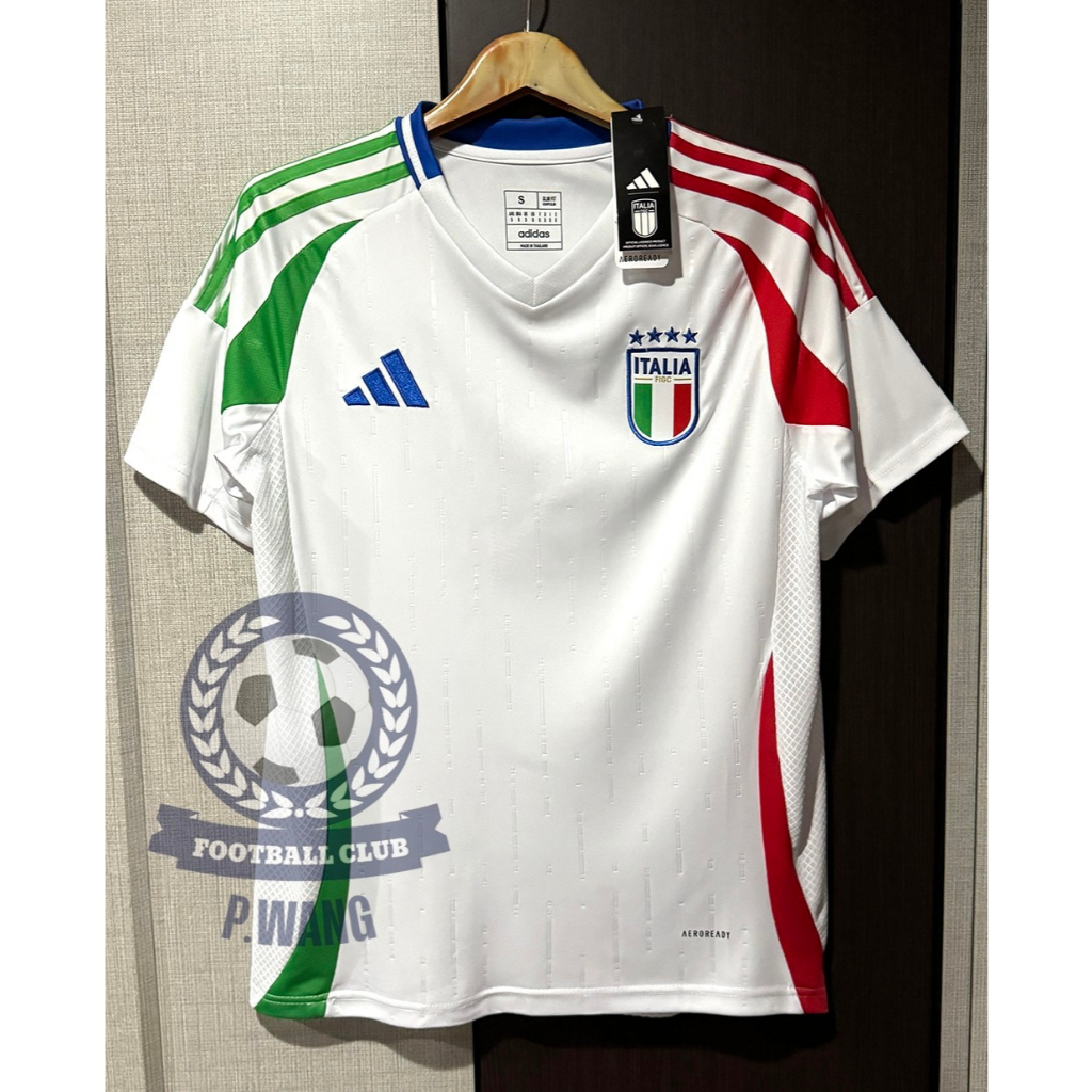 New!! เสื้อฟุตบอลทีมชาติ อิตาลี Away เยือน ยูโร 2024 เกรดแฟนบอล [ 3A ] สีขาว ตรงต้นฉบับแน่นอน รับประกันคุณภาพสินค้า