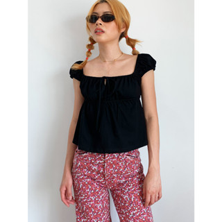 Mellow Everyday - Greta Top เสื้อแขนสั้นตุ๊กตา สายฝอ