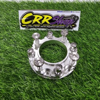 แผ่นรองจาน มิเนียมเวฟ125 แถมน็อตเลส8ตัวพร้อมใส่ สเปเซอร์รองจ…