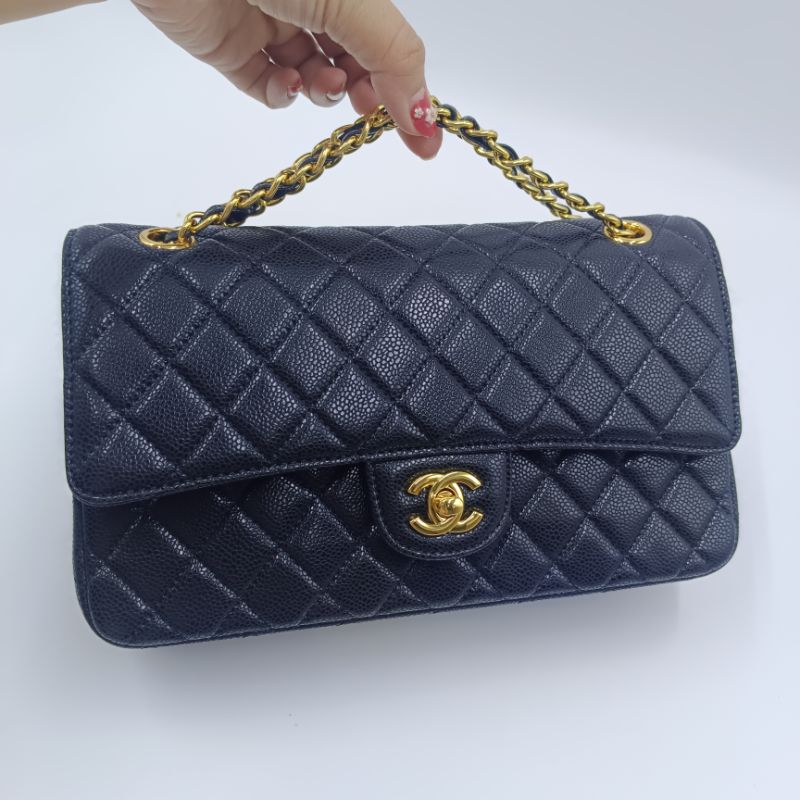 กระเป๋าชาแนลคลาสสิค .size 10" หนังคาเวียร์ #Chanel #classic # มือสอง✅งานลุ้นแท้✅งานคัด✅ งานลุ้นแท้ ✅งานตู้🇰🇷🇯🇵