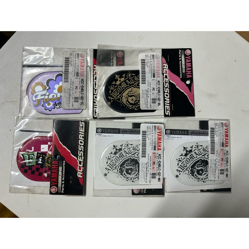 โลโก้ติดแคร้ง3D Yamaha Fiore อะไหล่ตกแต่ง Yamahaแท้ศูนย์