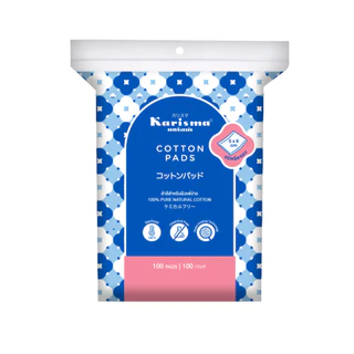 แคริสม่า สำลีแผ่นรีดขอบ 100 แผ่น/Karisma Cotton Pads Compressed Edge 100pcs.