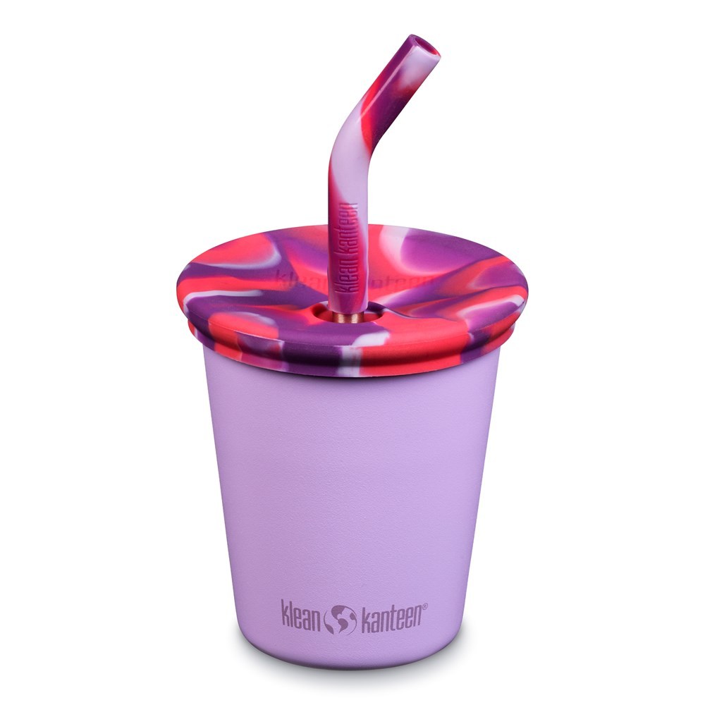 แก้วน้ำเด็ก พร้อมฝาปิด และหลอดดูด - รุ่น Kid Cup Straw Lid 10oz - ยี่ห้อ Klean Kanteen