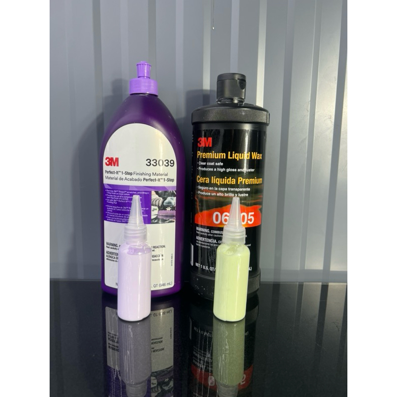 3M น้ำยาขัดสี 33039 (1-Step Finishing) ขัดขั้นตอเดียว/06005 พรี่เมี่ยมลิควิดแว็ก ขนาด 50 ml แบ่งจากข