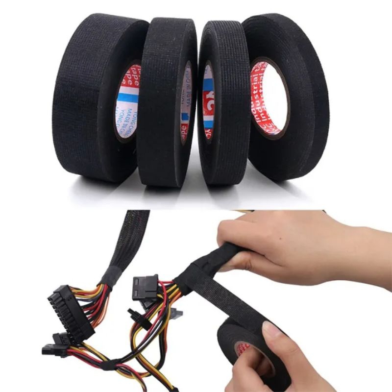 เทปผ้าพันสายไฟรถยนต์ เทปพันสายไฟ ทนความร้อนสูง เทปผ้าอเนกประสงค์ Automotive Adhesive Tape