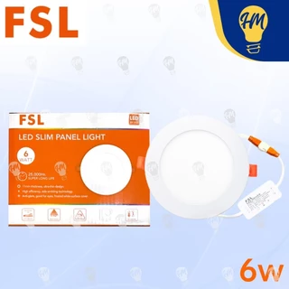 FSL ดาวน์ไลท์ LED 6W 9W 12W 18W กลม แสงขาว แสงคูลไวท์ แสงวอร์ม Panel Light 佛山照明