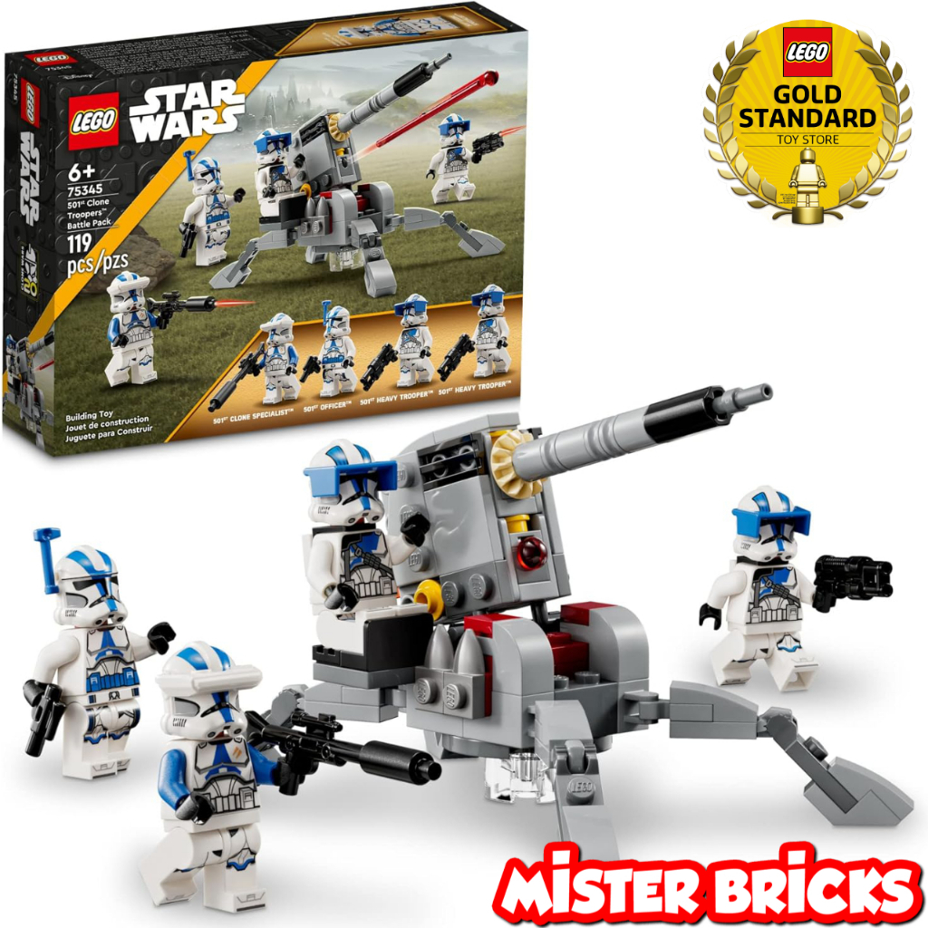 LEGO® Star Wars™ 501st Clone Troopers™ Battle Pack (75345) - Ultimate Battle Set for Clone Wars Fans