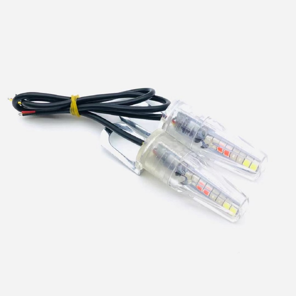 ไฟเลี้ยว ไฟตาแมวรถมอเตอร์ไซค์ ไฟตัดหมอก LED รุ่นใหม่ ระบบสี RGB รุ่นใหม่มีที่ยึด ราคาขายต่อ 1 คู่