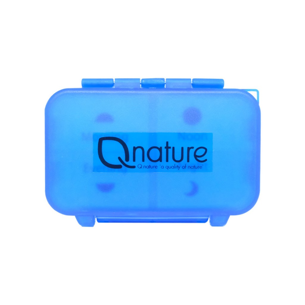 QNature สีน้ำเงิน ตลับยา 4 ช่อง พกพาสะดวก Q nature 365wecare ราคา ถูกที่สุด ดีลบีเคเค แกลเลอรีภาพที่ 3