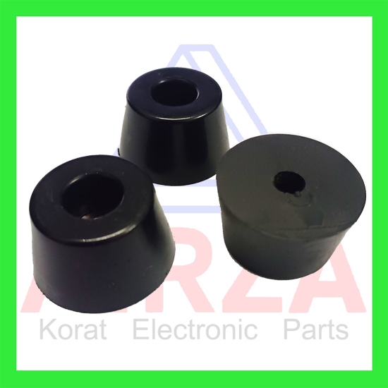 ลูกยางรองแท่น ลูกยางรองตู้ลำโพง ขนาด 32x24x18 รู5mm