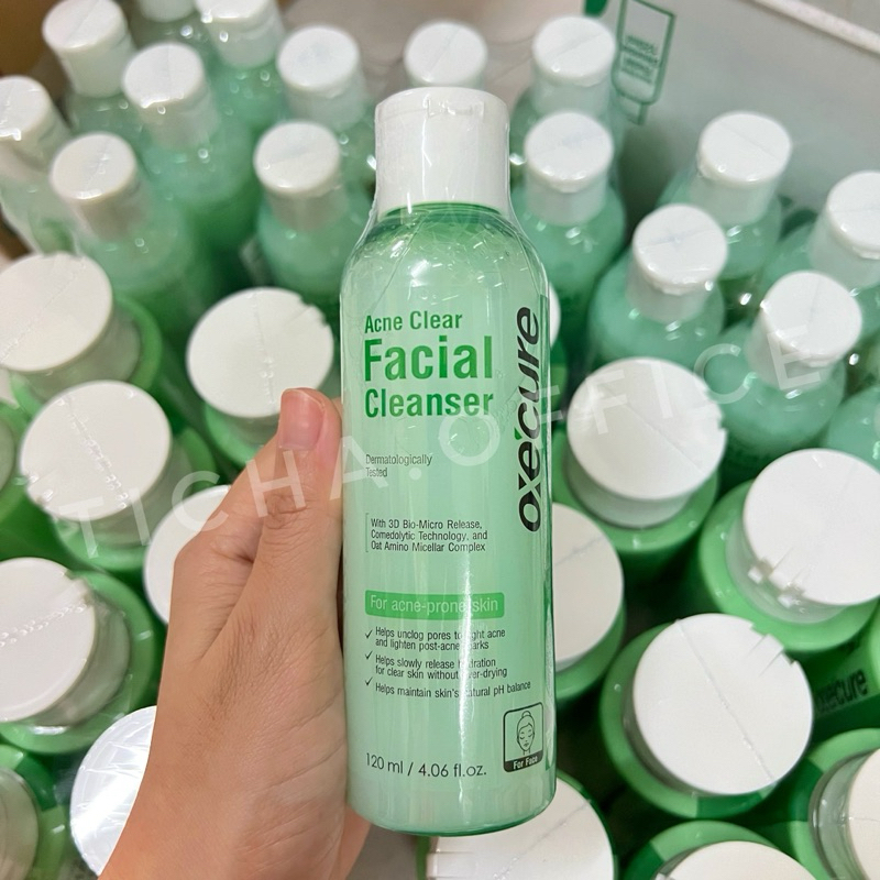 ❎EXP.07/27 | Oxe’cure Acne Clear Facial Cleanser 120 ml. อ๊อกซีเคียว เจลล้างหน้าสำหรับผู้เป็นสิว