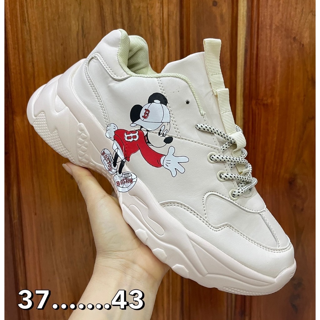 รุ่นbig ball chunky รองเท้าผ้าใบ พื้นสูง ใส่สบาย พื้นนิ่ม สายเกา ห้ามพลาด Size.37-43 V87B017