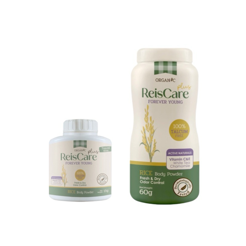 ReisCare Plus แป้งทาตัวไร้ซแคร์ พลัส ฟอร์เอเวอร์ ยัง ขนาด 15/60 กรัม