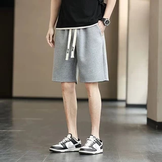 M-5XLกางเกงขาสั้นผู้ชาย ลําลอง ทรงหลวม สวมใส่สบาย แฟชั่นสําหรับ ไซส์ใหญ่
